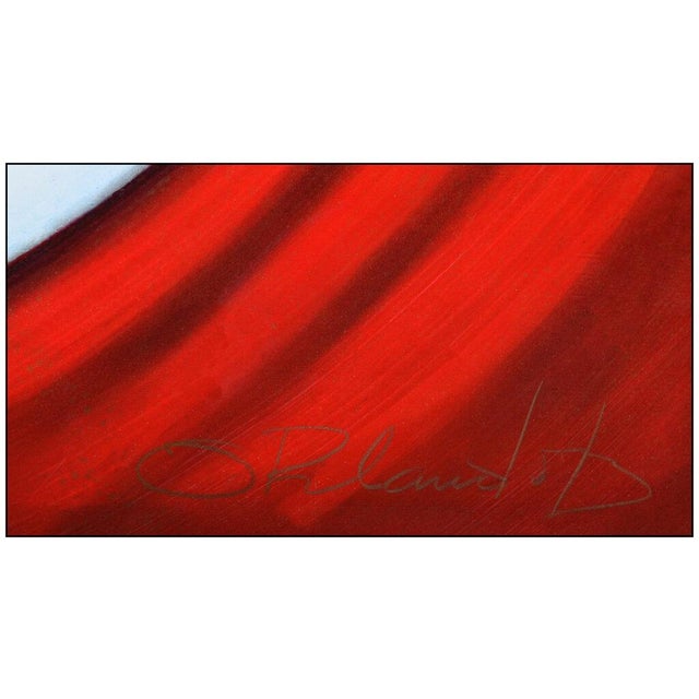 Late 20th Century Circle of Life Acrylic Painting, Orlando Agudelo Botero For Sale - Image 4 of 6