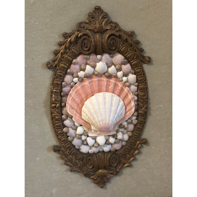 Vintage Shell Art, a Pair For Sale In Charleston - Image 6 of 8