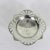 Mid-Century Modern Vintage Art Deco Silverplate Pedestal Dish, Small Footed Pierced Tray For Sale - Image 3 of 9