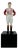 Vintage Red Polka Dot Equestrian Jockey Bookend Statue 13"h For Sale