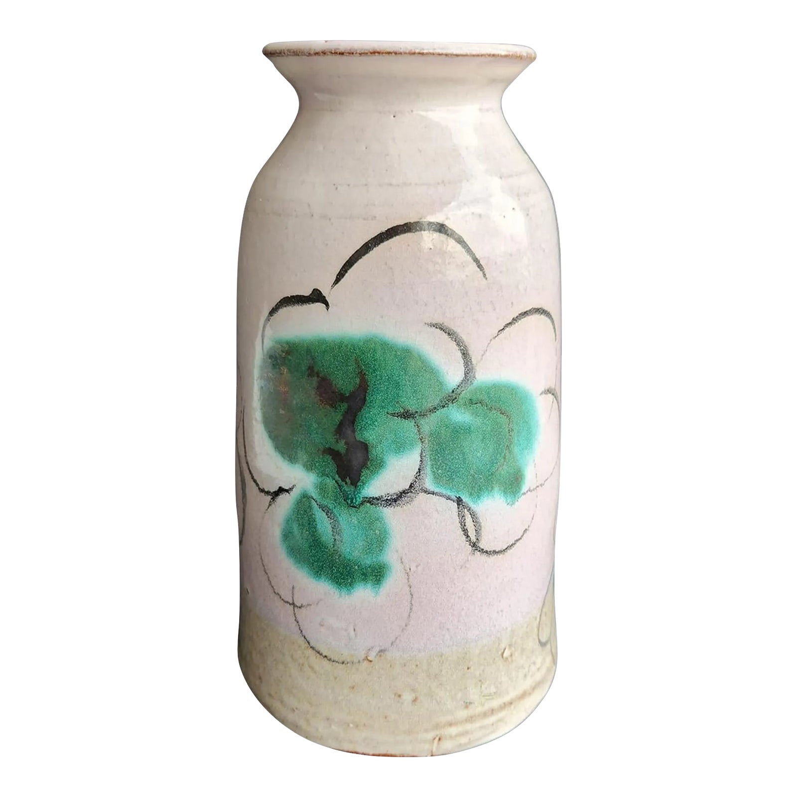 Vintage Studio Pottery Glazed Ceramic Vase, Artist Signed