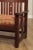 Brown Early 20th Century Limbert Oak Arts & Crafts Period Drop Arm Settle For Sale - Image 8 of 13