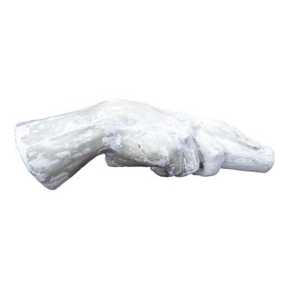 Vintage Plaster Sculpture of Hand For Sale