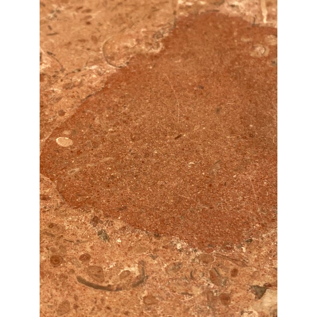 Iron + Marble French Art Deco Poillerat-Style Wall-Mounted Console Table For Sale - Image 15 of 18