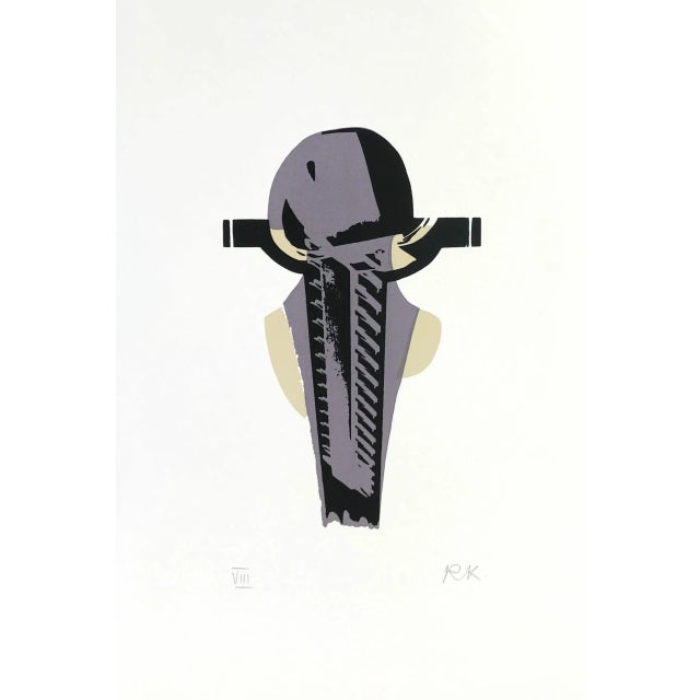 Ronald King Screen Print the Clerk’s Horse Signed & Numbered 1978 For Sale