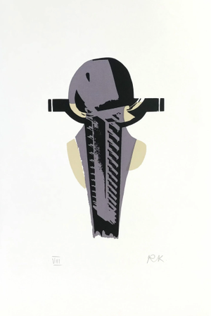 Ronald King Screen Print the Clerk’s Horse Signed & Numbered 1978