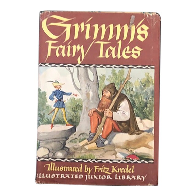 1945 Children's Classic Book - Grimm's Fairy Tales Hardcover, Illustrated For Sale