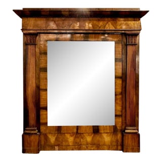 19th C. Italian Empire Walnut Mirrors For Sale