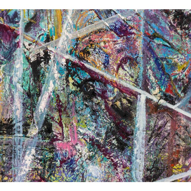 Karen Schlansky "Wind Swirl" Mixed Media For Sale - Image 4 of 8