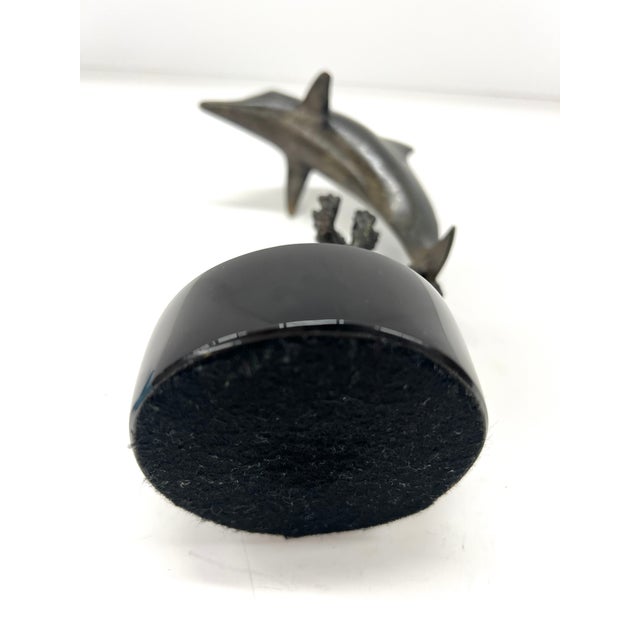 The Majestic Dolphin Signed Dale Evers - 7/450 Limited Edition, Bronze With Marble Base For Sale - Image 4 of 11