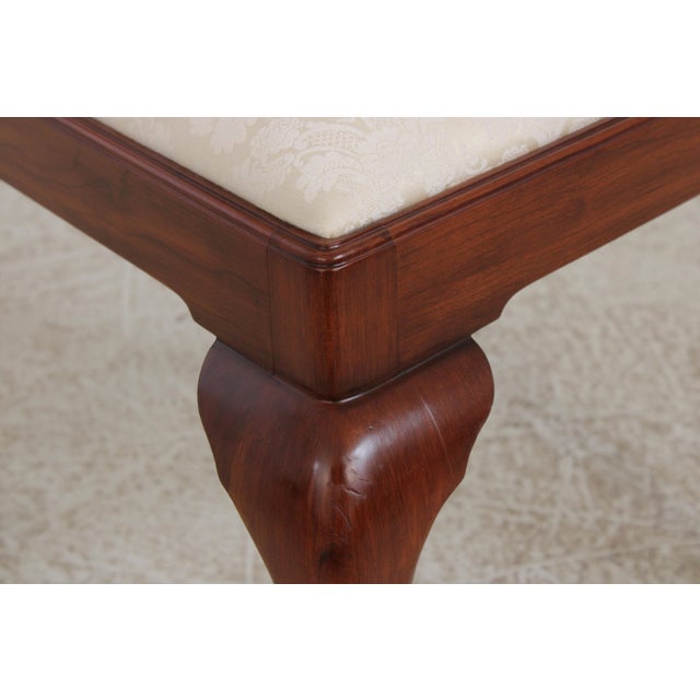 Set of 10 Henkel Harris Cherry Queen Anne Dining Room Chairs For Sale - Image 13 of 18