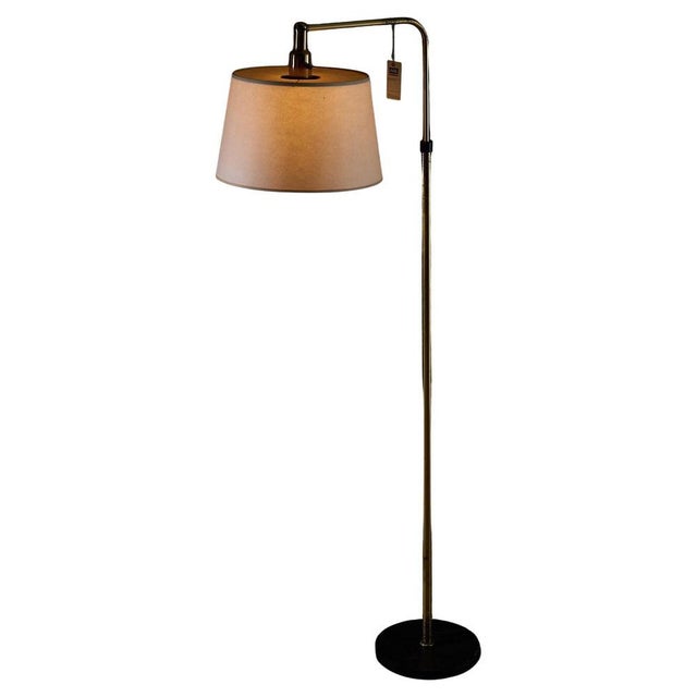 Brass Model 3396 Floor Lamp with Adjustable Stem from Metalarte, 1960s For Sale - Image 13 of 13
