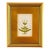 Original Hand-Painted White Floral Motif Paining, Framed For Sale