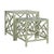 David Francis Chippendale Nesting Tables - Celery green For Sale - Image 4 of 8