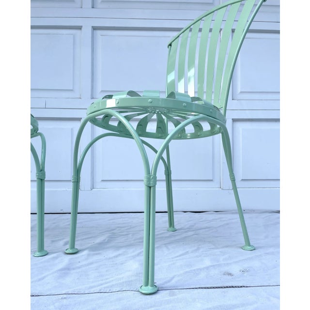 1930s Pair of Francois Carre French Art Deco Sunburst Chairs For Sale - Image 12 of 13