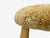 Danish Modern Style, Honey Sheepskin, Maple, Shearling Footstools, 21st Century- Set of 2 For Sale - Image 9 of 10