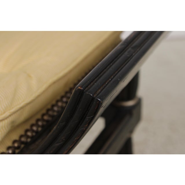 Ebony Pair Ferguson Copeland Italian Style Benches or Stools For Sale - Image 8 of 16