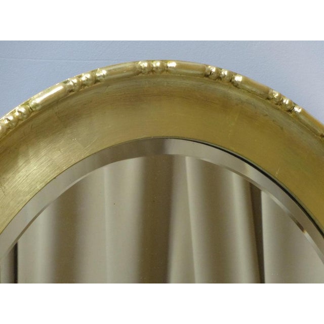 Very Good Edwardian Oval Gilt Mirror For Sale - Image 3 of 10