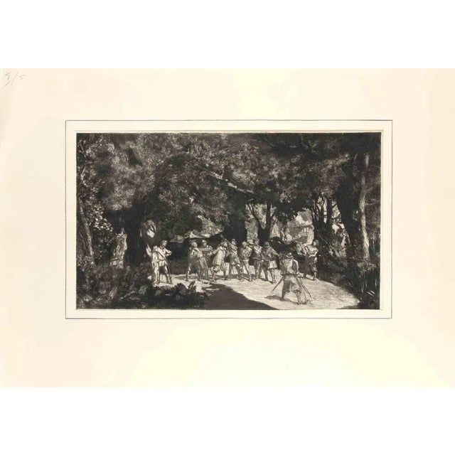 Opus IV Unter den Soldaten Rad belongs to a series of prints called Intermezzi realized by Max Klinger, published by...