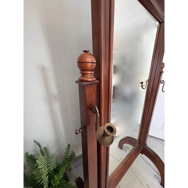 2000 - 2009 Early 21st Century Empire Style "Cheval" Mirror by Broyhilll For Sale - Image 5 of 8