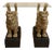 Mid-Century Console with Guardian Lions in Carved and Gilded Wood, 1950s For Sale
