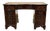 English Mahogany Desk with Drawers and Leather Top, 1950s For Sale