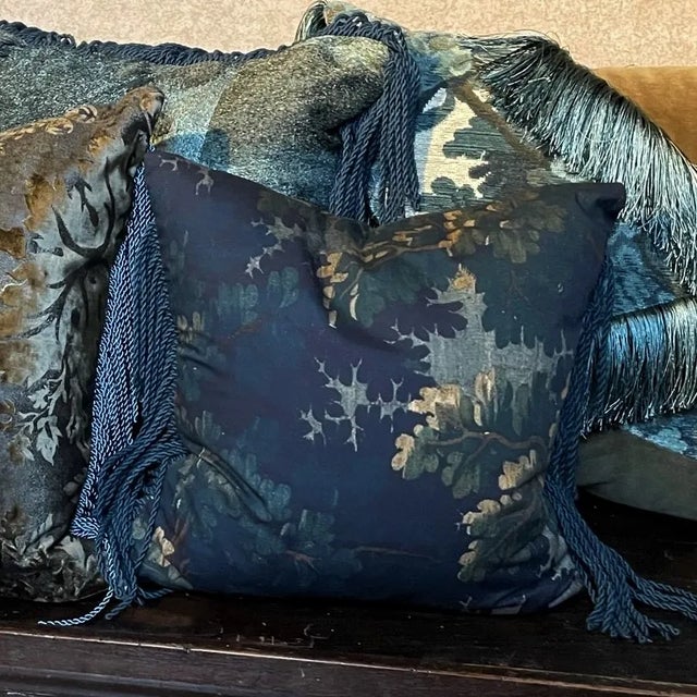 Contemporary Faye Cushion by Sohil Design For Sale - Image 3 of 5