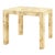 Villa & House Lauren Side Table - Burlwood With Brass Accents For Sale