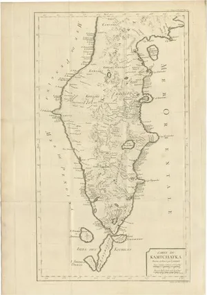 Antique Map of Kamtchatka by Didot, 1759