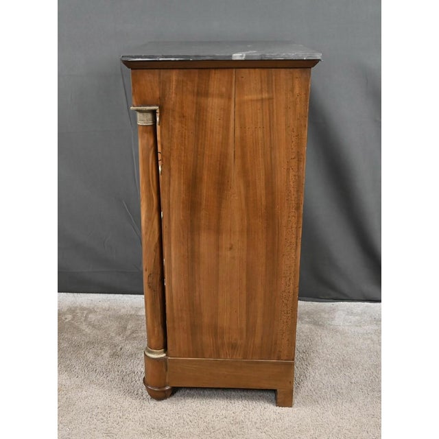 Late 19th Century Empire Walnut Living Room Cabinet For Sale - Image 11 of 18