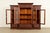 Herter Brothers R. J. Horner Style Antique Victorian Carved Walnut Triple Bookcase Cabinet, Circa 1880s For Sale - Image 4 of 12