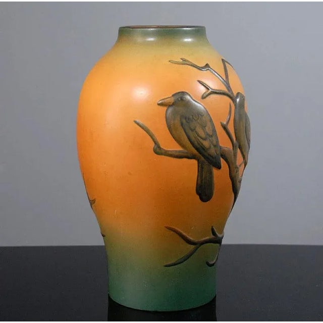 Antique Art Nouveau Danish Ceramic Vase from Ipsen, 1920s For Sale - Image 6 of 10