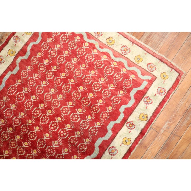 Early 20th Century Zabihi Collection Antique Turkish Ghiordes Runner For Sale - Image 5 of 18