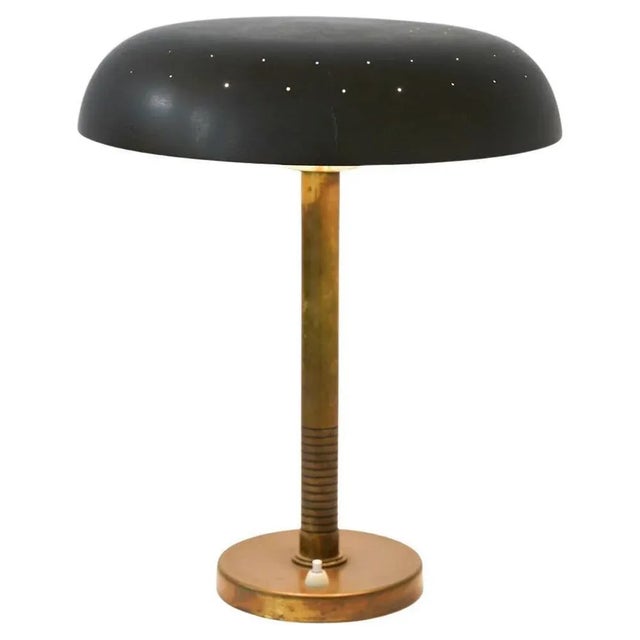 Swedish Modern Table Lamp in Brass by Boréns, 1940s For Sale - Image 9 of 9