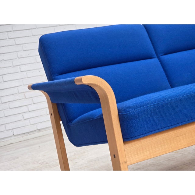 Danish Two-Seater Sofa with Wool Upholstery by Magnus Olesen, 1970s For Sale - Image 17 of 18