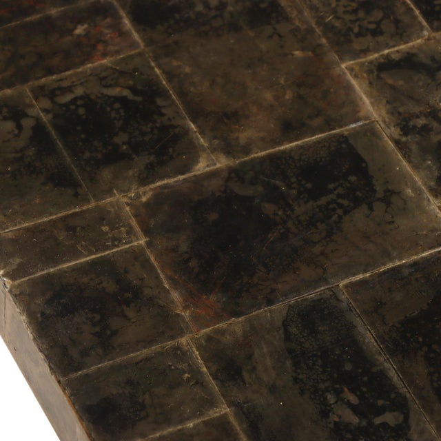 Jean-Michel Frank A Mica Covered Waterfall Coffee Table in the Manner of Jean-Michel Frank. Contemporary. For Sale - Image 4 of 6