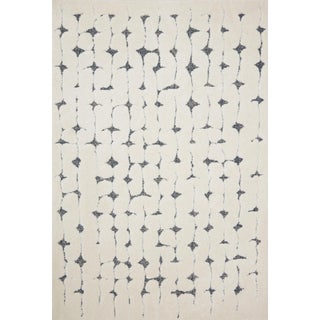 Loloi II Hagen Rug, White / Navy - 2'-7" x 7'-8" For Sale