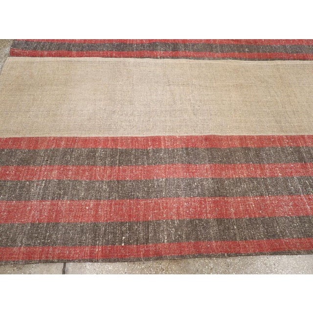 Mid 20th Century Galerie Shabab Collection Mid-20th Century Turkish Flatweave Kilim Room Size Rug For Sale - Image 5 of 8