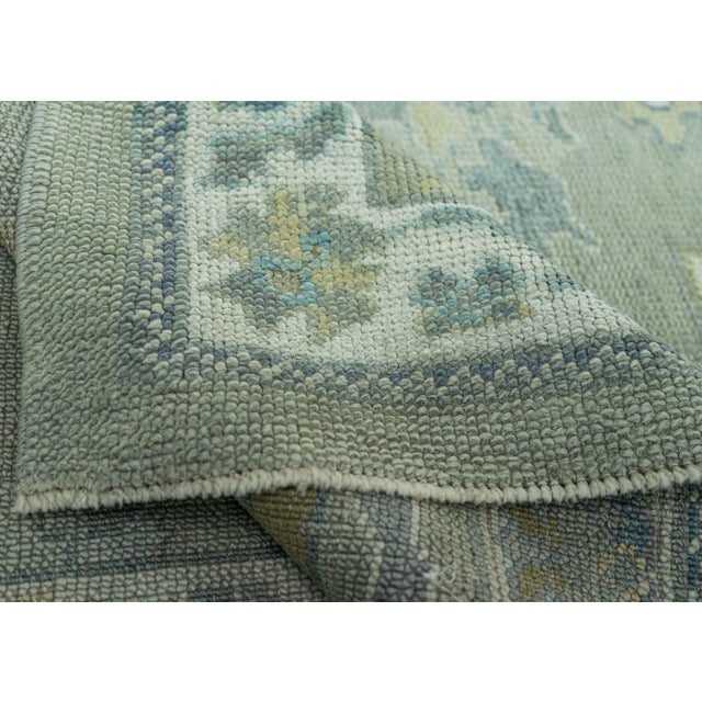 Turkish Oushak Rug 2'11" x 10'7" #19043 For Sale In Houston - Image 6 of 8