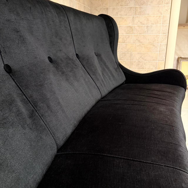 Black Vintage Sofa by Marco Zanuso, 1960s For Sale - Image 8 of 11