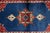 Blue 1960s, Vintage Persian Kerman Rug Handmade Wool 3.1' X 5.2' For Sale - Image 8 of 11