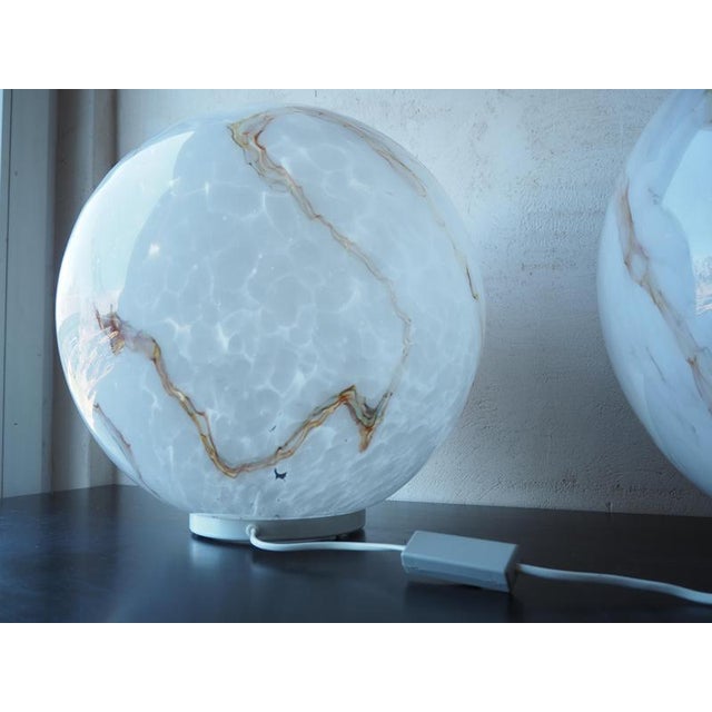 Mid-Century Glass Table Lamp, Czechoslovakia, 1980 For Sale - Image 13 of 15