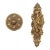 Victorian Brass Knob & Swan Lever Passage Door Set For Sale