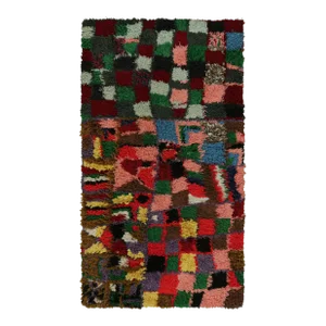 Vintage Moroccan Runner Rug With Polychrome Geometric Patterns, From Rug & Kilim