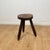 Wood Small Brutalist Tripod Stool in Wood, 1950s For Sale - Image 7 of 11