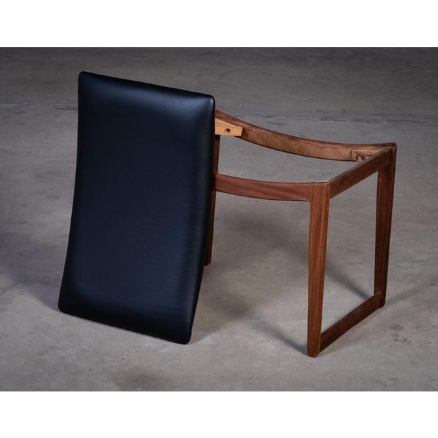 Brown Vintage Danish Teak Stools, 1960s, Set of 2 For Sale - Image 8 of 9