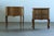 Vintage Danish Oak Nightstands with Hand-Carved Drawer Fronts, 1970s, Set of 2 For Sale - Image 11 of 18