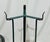 Mid Century French Style Green Metal Mesh Planter & Tripod Plant Stand, in the Manner of Mathieu Matégot, C. 1950s For Sale - Image 11 of 12