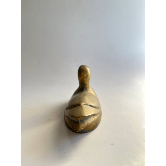 Brass Mid Century Brass Ducks - Set of 2 For Sale - Image 8 of 12