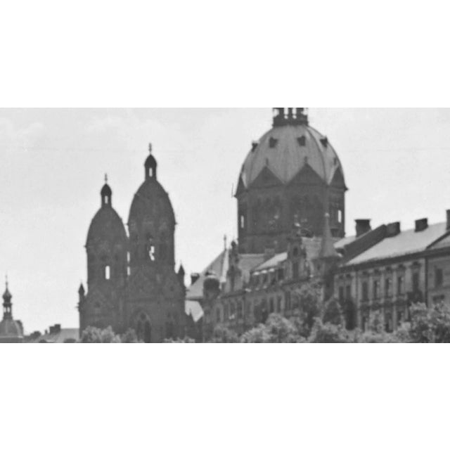 Traditional Bridge at Isar View to Lutheran St. Lukas Church, Germany, 1937 For Sale - Image 3 of 5